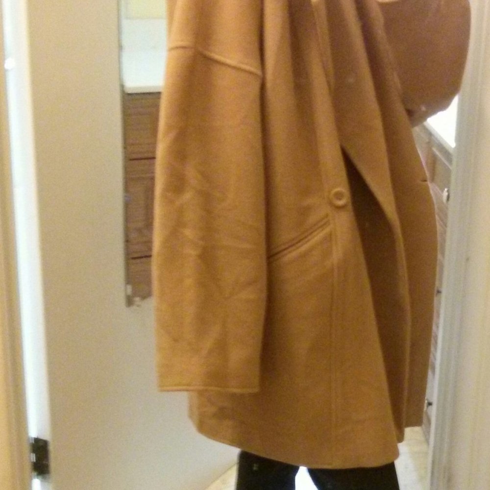 Timeless Camel Car Coat - Wool Blend - Picture 9 of 16